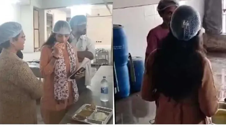 सूरत : स्मीमेर अस्पताल के औचक दौरे पर पहुंचे समिति अध्यक्ष, मरिजों का भोजन टेस्ट करते समय खाने में निकला कंकर Committee Chairman made a surprise visit to Smeer Hospital