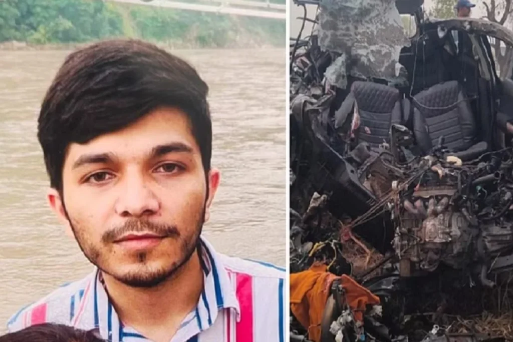 The truck dragged the car for 50 meters on the Meerut-Baghpat highway