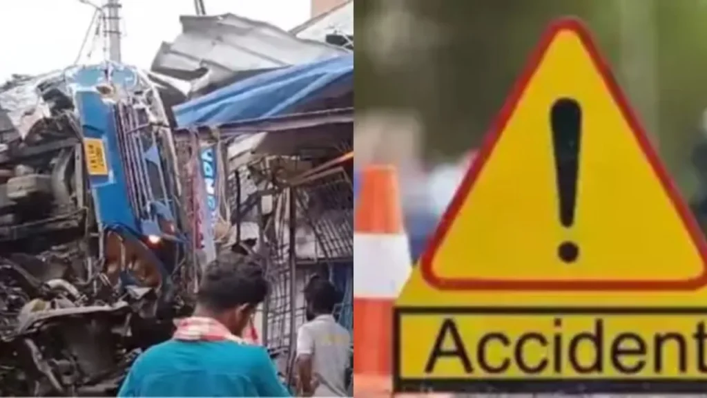Horrific collision of bus with tanker in Odisha, 5 people died